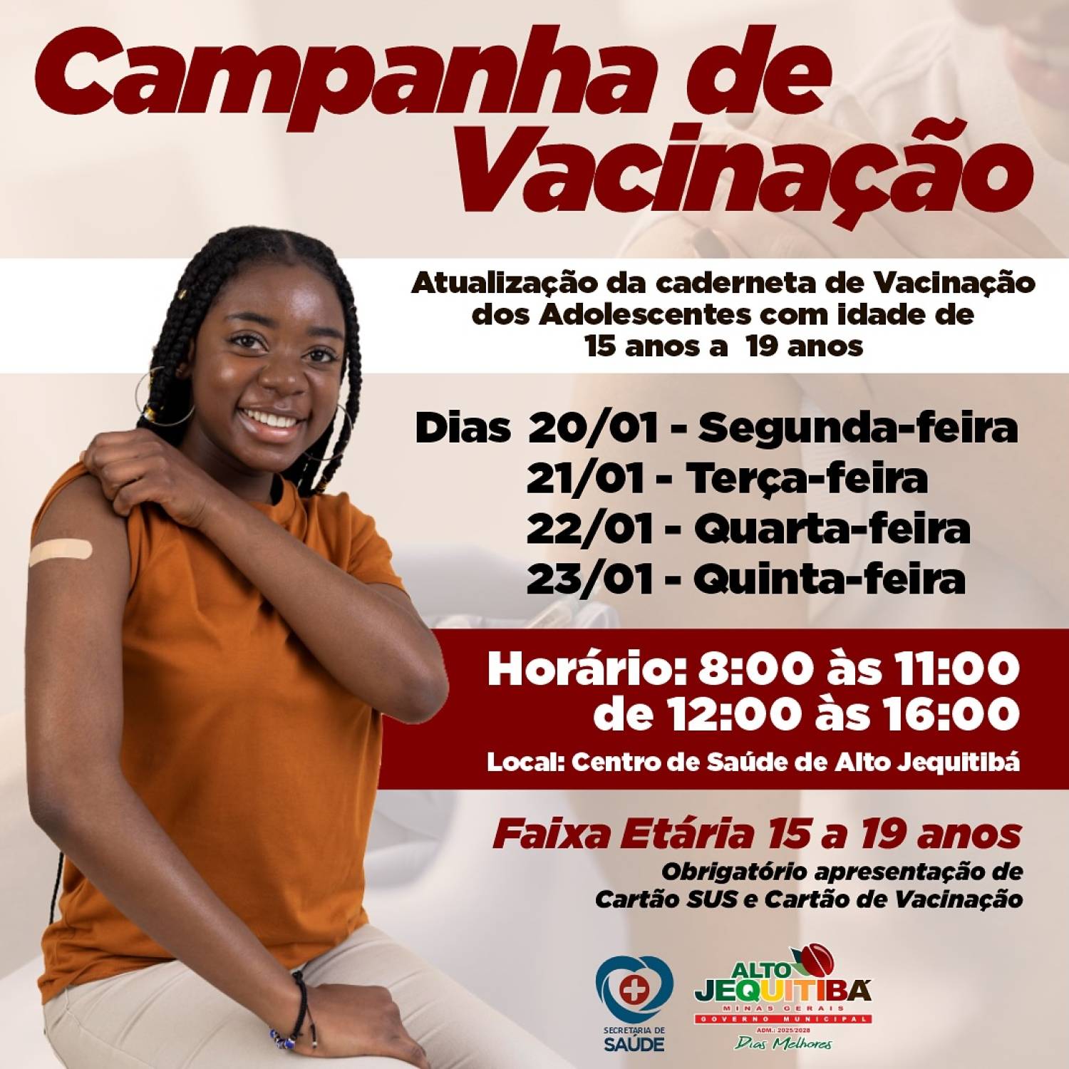 Comunicado de Vacinação!