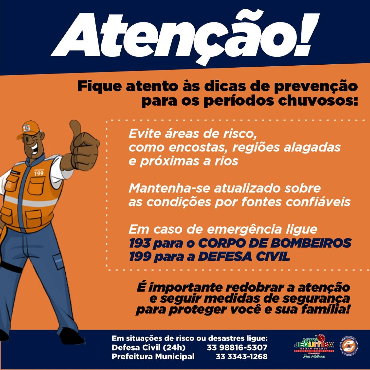 Fique atento às dicas de prevenção para os períodos chuvosos